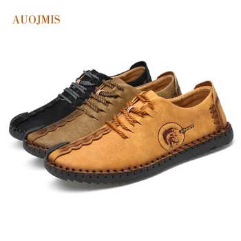 

New low-cut casual sports shoes two-layer leather comfortable and breathable wild basic men's shoes youth trend