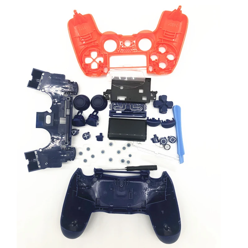 Gamepad Shell para Sony Playstation Faça Você Mesmo Case Habitação Controlador Substituição da Tampa com Botões Sunconjunto Orange Jds 040 Jdm040 - Image 4