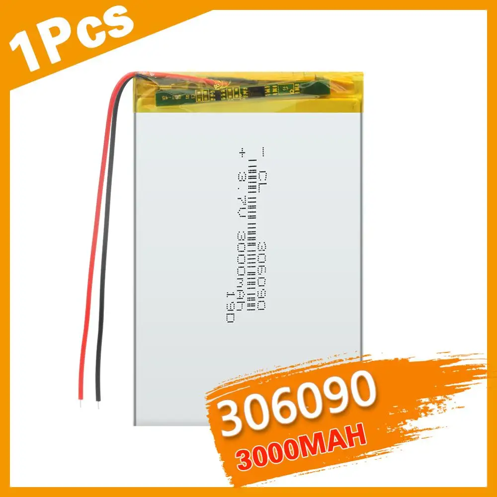 

306090 3.7 V Supply Lithium Battery 3000 Mah Lithium Polymer Rechargeable Battery For Bluetooth Headset MP3 MP4 MP5 GPS