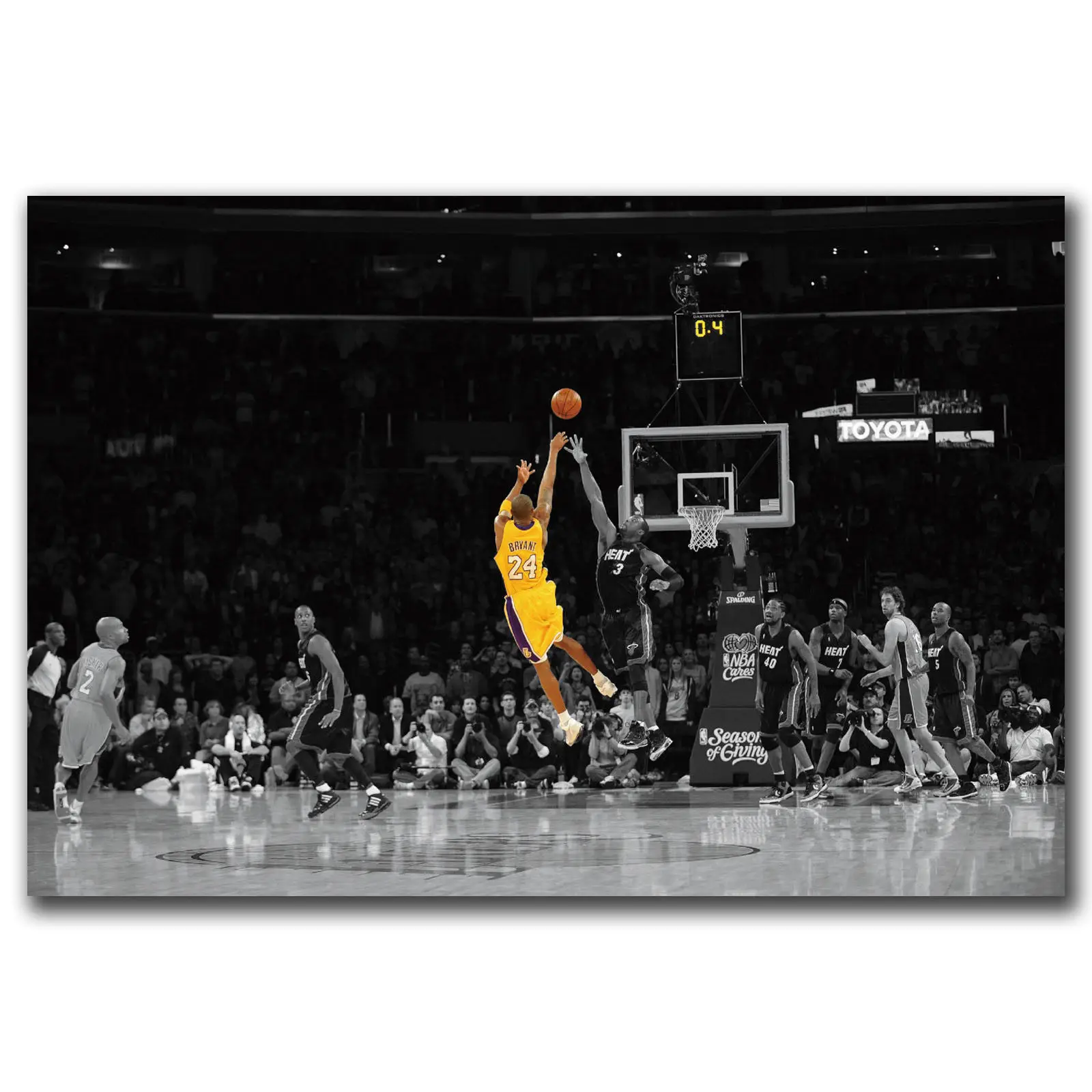 

paintings by numbers Posters and Prints Kobe Bryant Basketball LeBron James Hot 18 24x36in Art Poster Canvas Painting Home Decor
