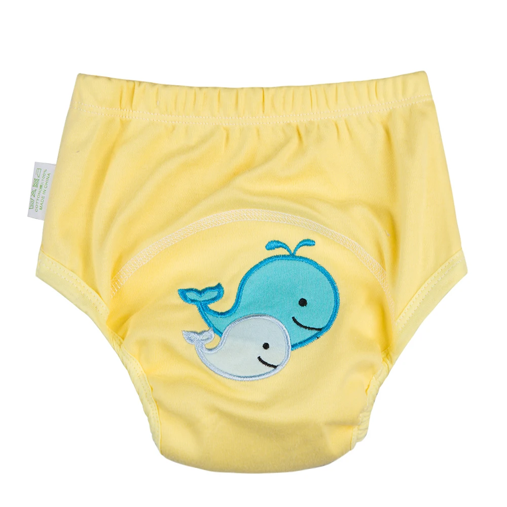 11/11 Promotion Waterproof Baby Training Pants [ 10pcs A Pack ] Embroidery Models Baby Diapers New Wears Training Underwear 0-3