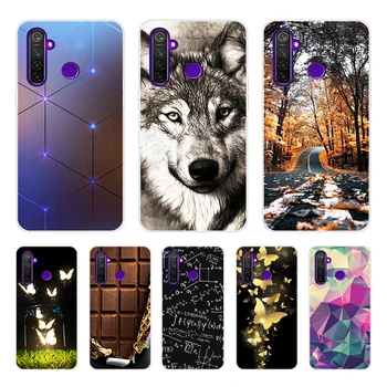 

For OPPO Realme 5 Case Silicone soft Phone cases For OPPO Realme 5 Pro Case On Realme5 5Pro TPU Back Cover Cool realme q Realmeq