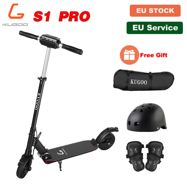 US $304.99 [Europe Stock] KUGOO S1 PRO Folding Electric Adult Scooter 350W 30KM/H LCD Display e Scooter Better