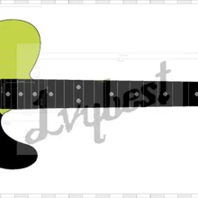 Электрогитара заказной заказ, собственные художественные наклейки на верхней и задней части тела, spcial инкрустация, розовый головной убор