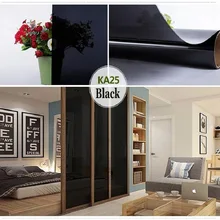 Черная стеклянная пленка самоклеящаяся Двусторонняя перспективная декоративная легкая в эксплуатации Съемная оконная защита УФ-Защитная Оловянная пленка