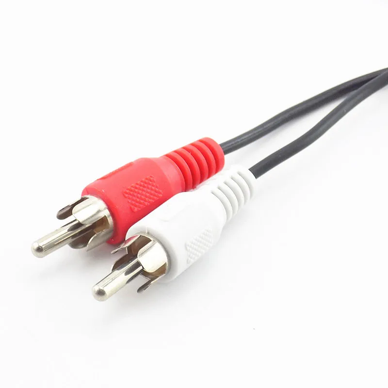 3,5 мм разъем Mini Plug to 2 штекер Rca стереофонический аудио адаптер для динамиков разветвитель удлинитель AUX кабель Разъемы