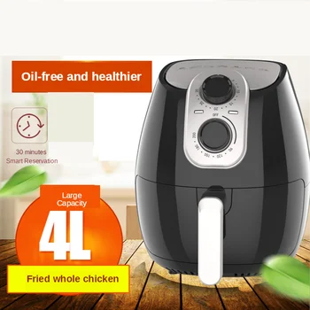 

AK-8005 Air Fryer Household Smart 4L Deep Frying Pan Sootless Multi-functional Fries Machine Plastic Body Air Fryer 220V