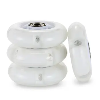 

Pack of 4 LED Light up Inline Skates Wheels 64mm / 72mm / 76mm LED Flash Replacement Wheels