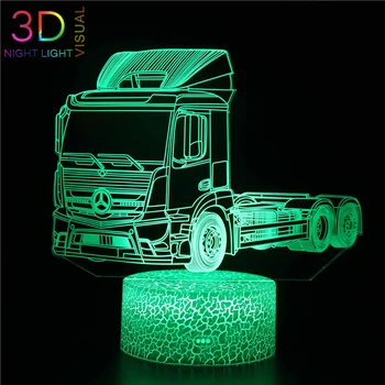 

ATOPH Night Light Vehicle Series Motor Tractor 3D LED Nightlight Children Bedroom Decoration Lighting