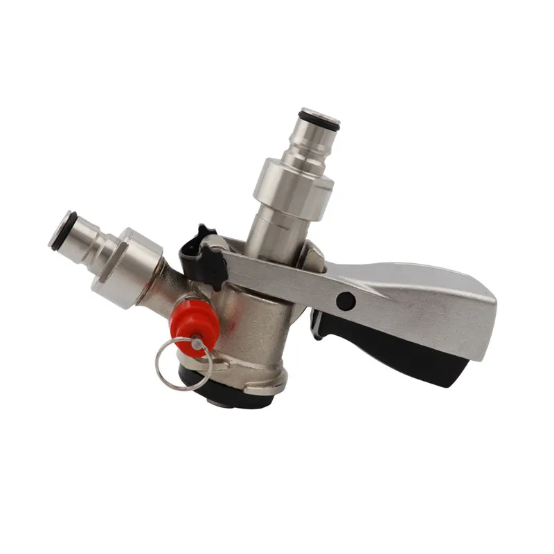 Home Brewing A S D G type Keg Coupler Draft Beer Dispenser Tap and Carbonation Cap Ball Lock Post Conversion Kit (8)