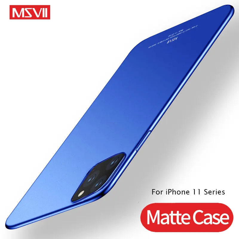 Чехол Msvii для iPhone 11 Pro Чехол 11 Тонкий матовый чехол для Apple iPhone 11 Pro Max чехол жесткий чехол для iPhone 11 Max