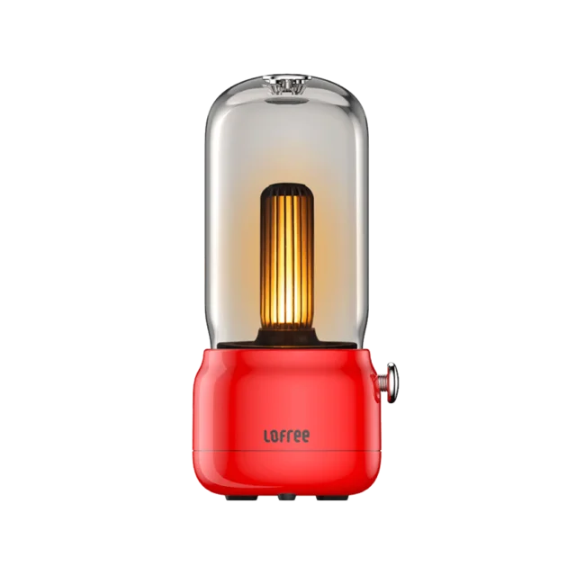 Xiaomi Mijia Lofree CANDLY Ретро светильник usb зарядка/зарядная подставка Регулируемая яркость 1800k светодиодный светильник свеча - Цвет: Красный