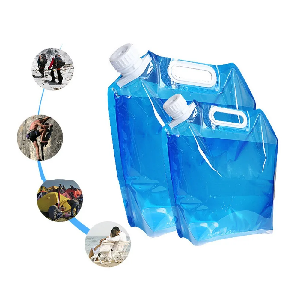 5L/10L PVC Camping Faltbare Trinkwasser Lagerung Flasche Faltbare Tasche Container Träger Für Kalt/eis Wasser Outdoor Sport_voghion.com