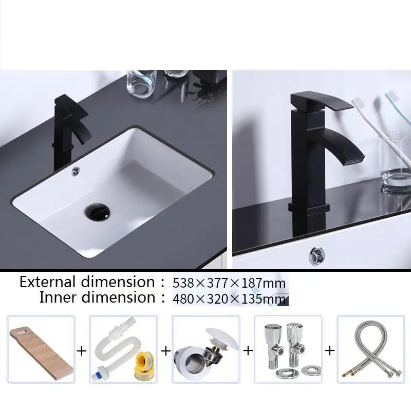 Nablatowa Wasbak Salle Bain Da Appoggio Waschtisch чаша Куба Para Lavabo De Mano Pia Banheiro Ванная раковина умывальник - Цвет: Version L