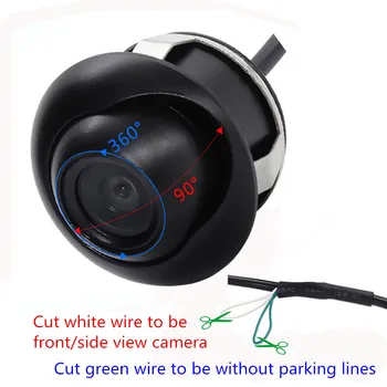 

28mm CCD HD Night Vision Waterproof 360 Degree Car Rear View Camera Front View Camera Side View Reversing Backup Camera