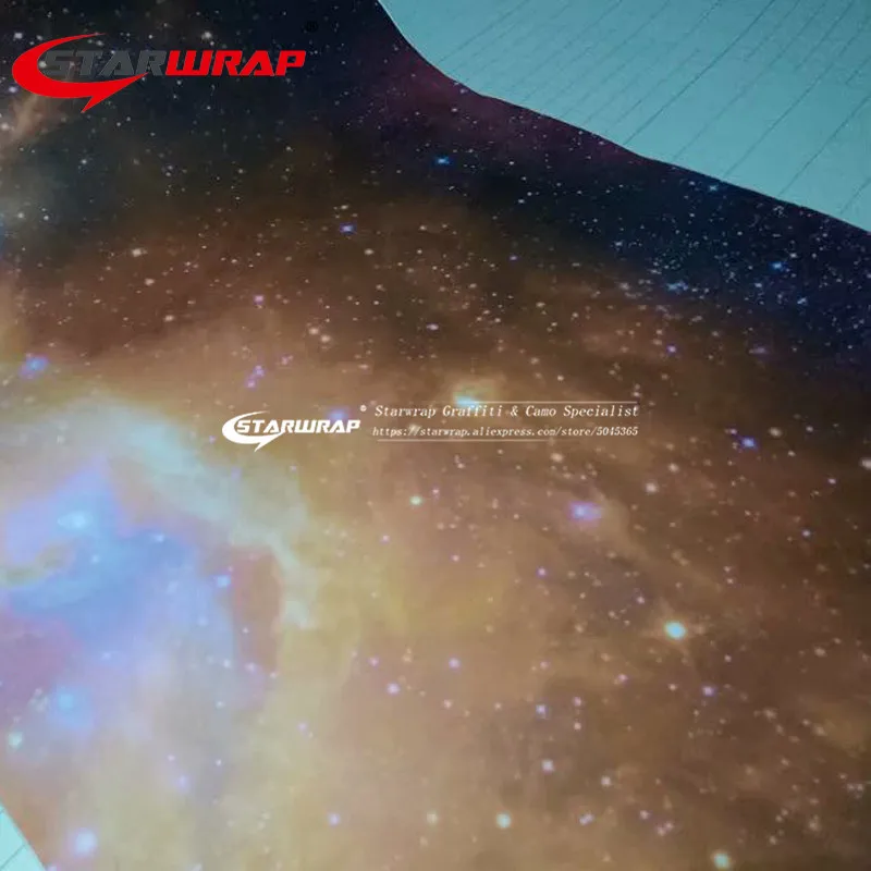 Star wrap galaxy автомобильная пленка Viny с воздушным выпуском Печатный виниловый блеск матовый доступный стикербомба покрытие