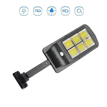 

120 led Solar Light PIR Motion Sensor Ip65 Waterproof Outdoor street wall garden lamp rotable Remote Control 3 modes emergency f
