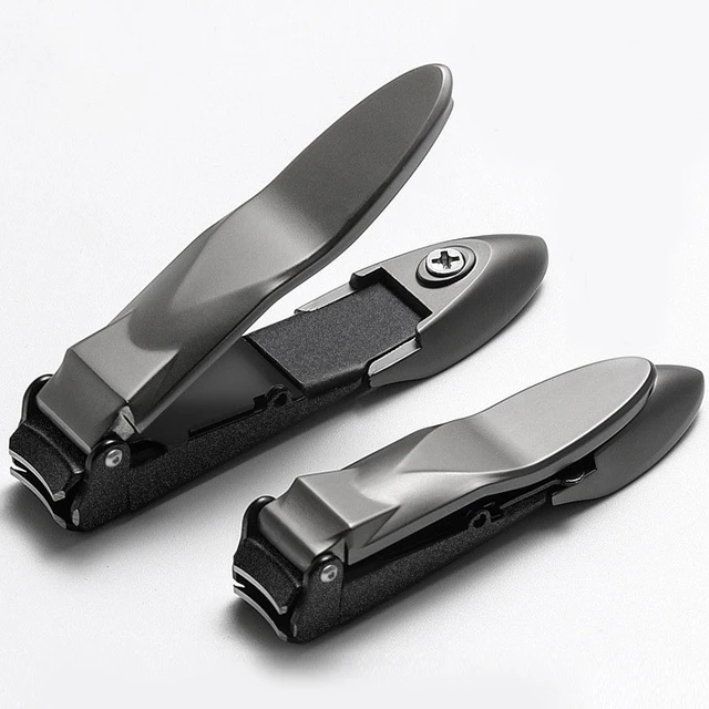 Toe Nail Clippers Adult, Nail Clippers with Catcher, 2 PCS Steel Nail  Clippers