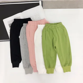 

Toddler Kids Pants 2020 Spring Autumn Casual Trousers for Boys 2 3 4 5 6 Years Baby Child Sweatpants Loose Girls Pants New