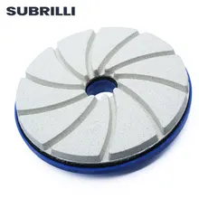 SUBRILLI – disque de polissage de 5 pouces, disque de meulage diamant, bloc d'escargot, pour béton, granit, marbre, comptoir, 125mm
