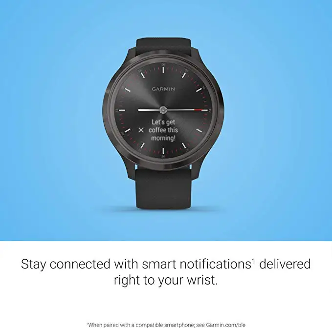 Garmin move 3, гибридные Смарт-часы с реальными часами и скрытым сенсорным дисплеем, монитор сердечного ритма, женские Смарт-часы для мужчин