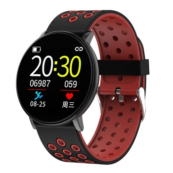 

W8 Smart Watch IP67 Waterproof Smartwatch Heart Rate Blood Pressure Fitness Tracker Smart Bracelet Wristband Red