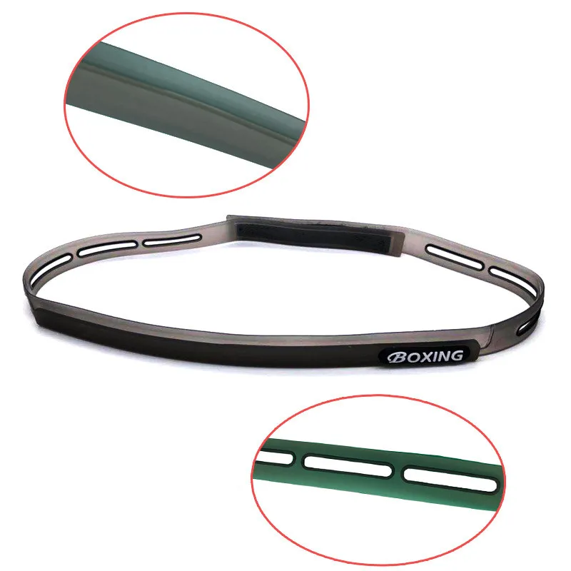 Description Picture 2 of itemAdjustable Silicone Anti-slip Sweat Sweatband Headband Men Women Exercise Fitness Running Yoga Elastic Sports Sweat Guide Belt