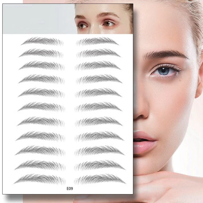 Wholesale 4D Hair-like Eyebrow Tattoo Sticker Water-based Eye Brow Stickers False Eyebrows Wholesale 4D Hair-like Eyebrow Tattoo Sticker Water-based Eye Brow Stickers False Eyebrows