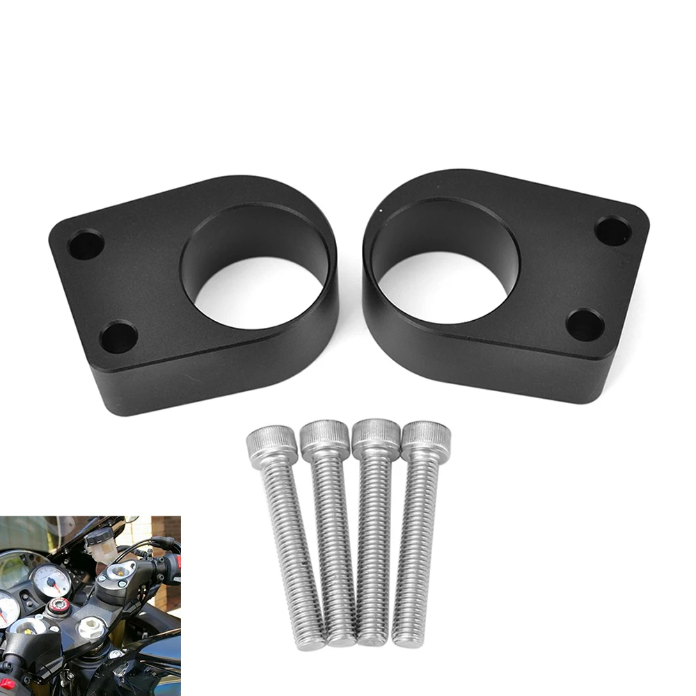 

For Kawasaki Ninja 250 Ninja 300 2013-2019 Accessories HandleBars Riser Handle 250 300 Ninja Handlebar Risers Bar Clamp Adapter