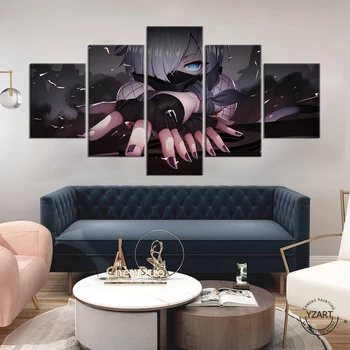 

5pcs Shirayuki (Arknights) Game Poster Artwork Cartoon Drawing Art Canvas Painting for Home Decor Wall Art-NO Frame