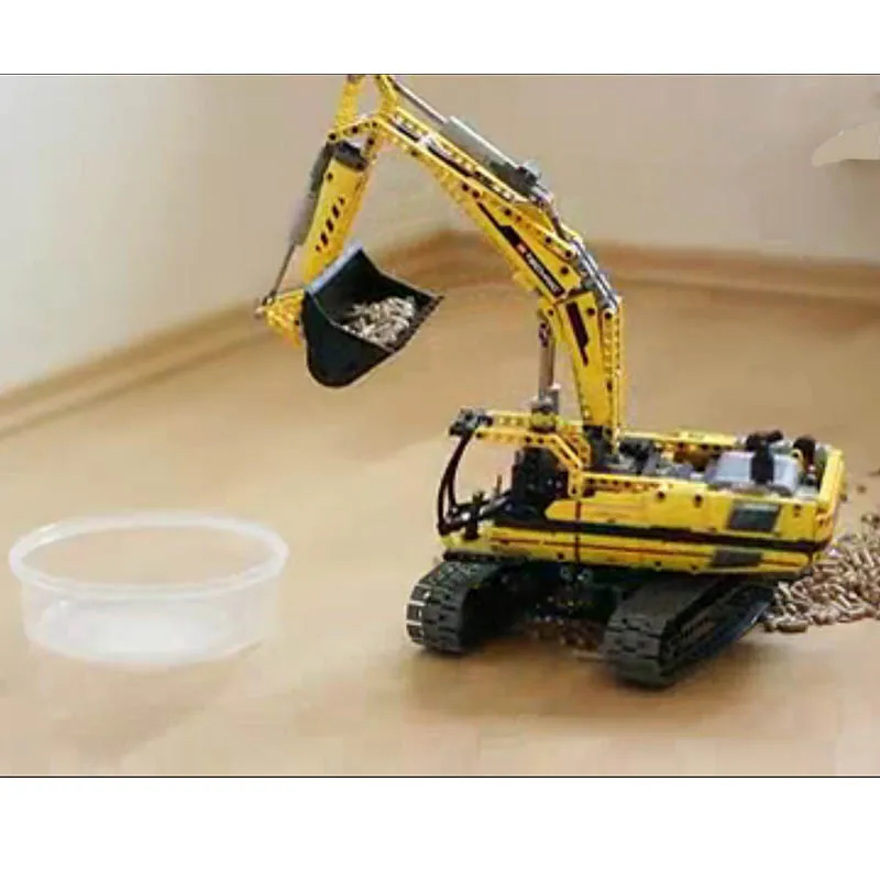 

Lepining DHL 20007 Technic Car Series 8043 excavator Model Building Kit Blocks Brick Motor Toy For children as Gift model