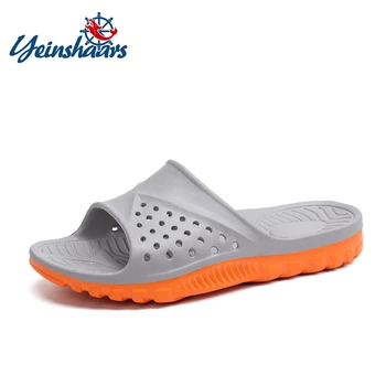 

YEINSHAARS Fashion Couple Slippers Summer Beach Sandals Men Women Outdoor Designers Flip Flops Indoor Bathroom House Slippers