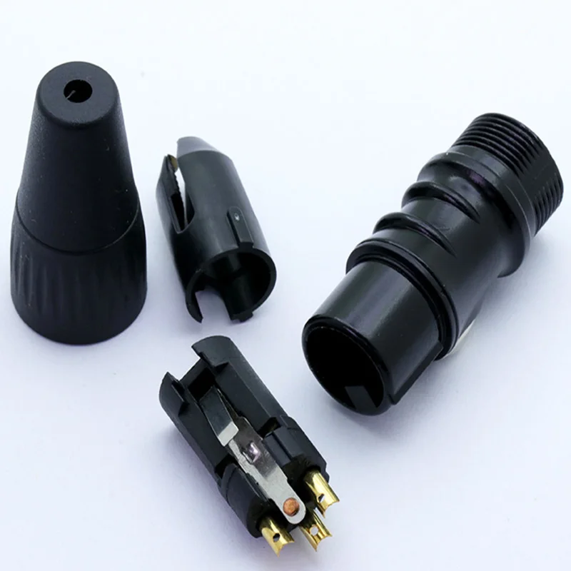 1 шт. Микрофон MIC XLR разъем 3 контакта черный цвет штекер или гнездо