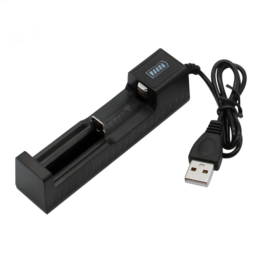 Battery Charger Universal 1/2 Slot Battery 3.7V 18650 26650 14500 17670 USB Charger Smart Chargering For Rechargeable Li-ion NiMH Batteries