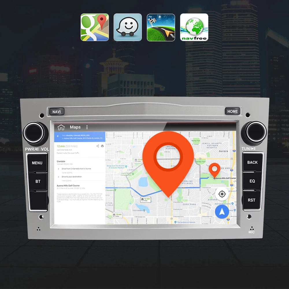 US $124.98 Eunavi 2 Din Android 10 Car Multimedia Radio Gps For Opel