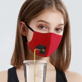 

Unisex Mask Adjustable Breathing Earloop Mask Protective Mask Dustproof Windproof Mask with Hole Fashion Face Jewelry 2020