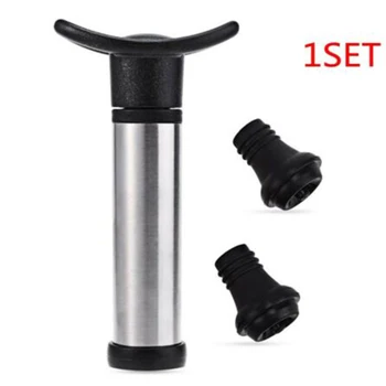 

Reusable Wine Bottle Vacuum Protector Sealed Tank One Pump Two Stopper Vacuum Wine Stopper Portable Sealing Machine Bar