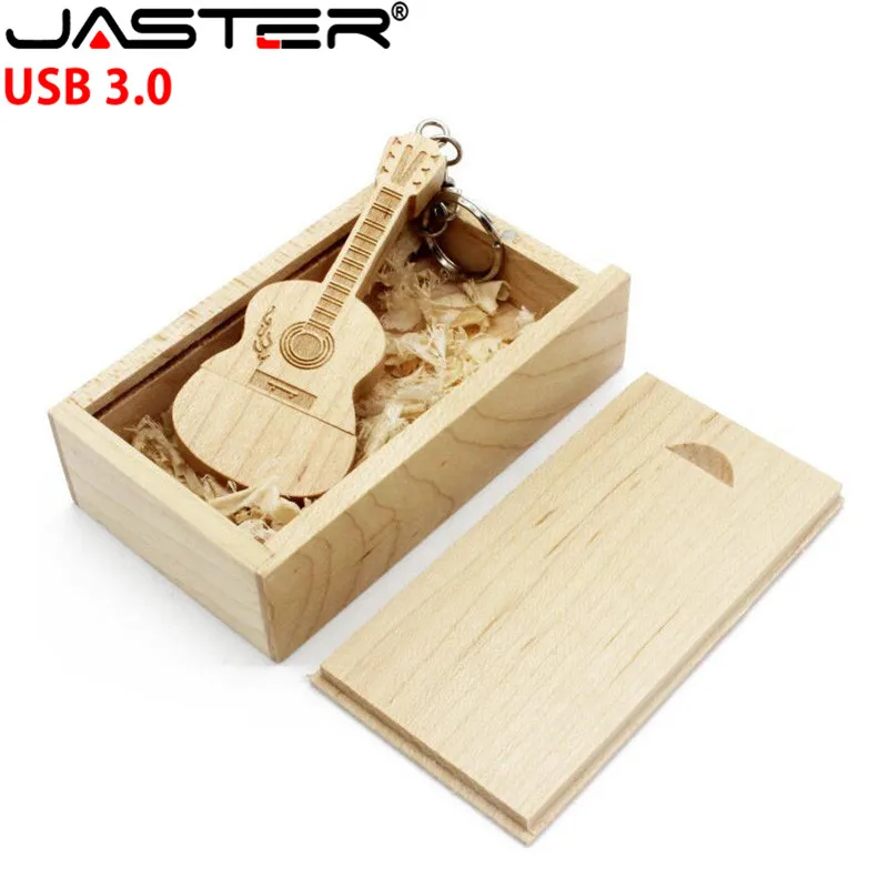 USB флеш накопитель JASTER с деревянной гитарой 3 0 10 шт. бесплатная доставка по