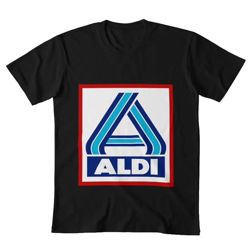 Aldi футболка с логотипом магазин aldi супермаркет redneck кади Автомобильный парк продукты покупки еды