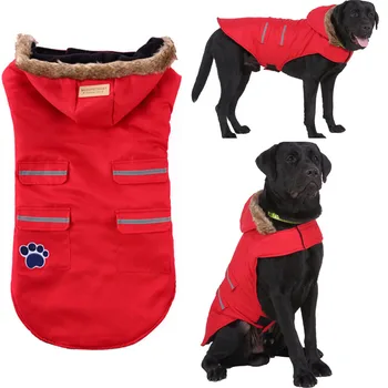 

Winter Dog Clothes Warm Coat For Small Large Dogs Golden Retriever Labrador Thicken Reflective Dog Clothing Vest Dog Overalls XL