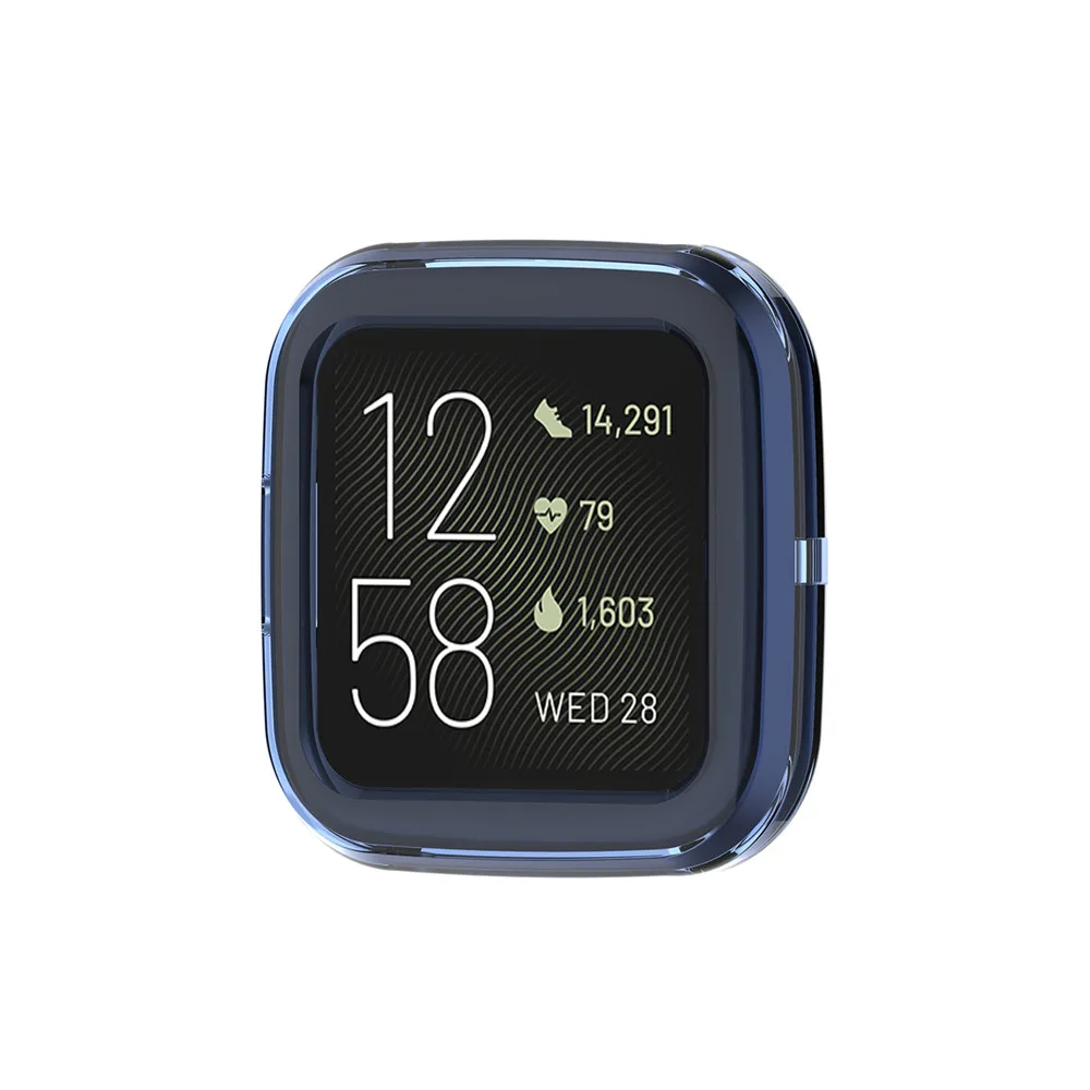 6 шт./компл. защитный чехол против царапин чехол для часов набор для Fitbit Versa2 Smartwatch циферблат прозрачный чехол Крышка Аксессуары