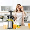 200W stainless steel slow grinder raw juice machine 40RPM slow speed juicer slag juice separation juicer 1