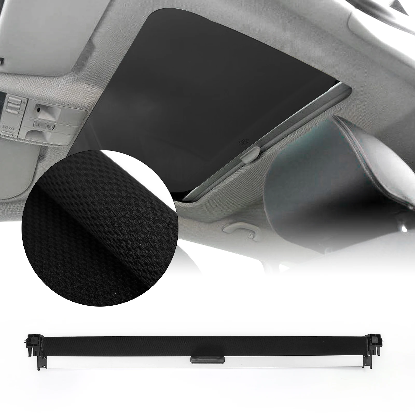 

For Seat Ibiza ST 2009-2017 Sunroof Sunshade Curtain Cover Assembly Gray/Black/Beige/Red Interior Sun Roof Window Roller Blind