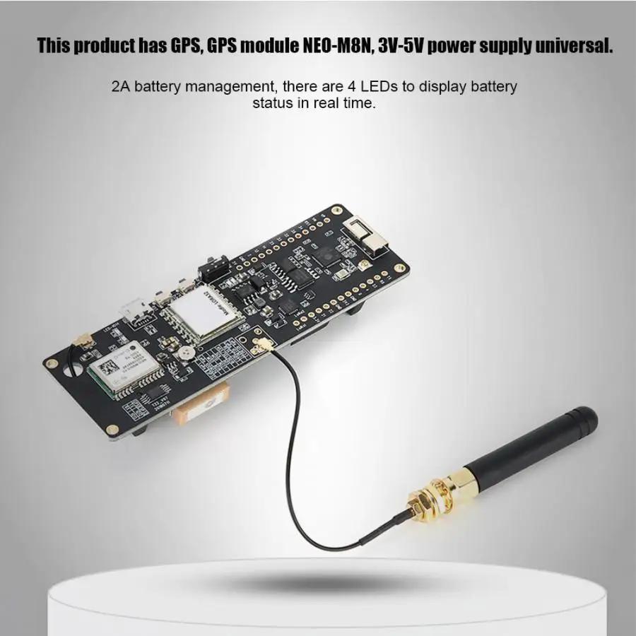 Для TTGO T-Beam ESP32 433 МГц GPS модуль NEO-M8N WiFi беспроводной bluetooth-модуль с Светодиодный индикатор сигнала
