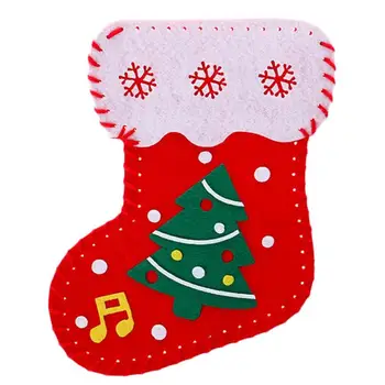 

Christmas Stocking Decorations Candy Gift Cloth Bags Energy Saving Good Material Flexibility DIY Manual Children Toys