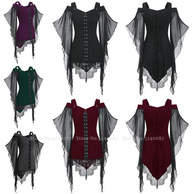 Medieval Victorian Gothic Court Noble Women Sexy Party Dress Lady Witch Queen Elf Masquerade Cosplay Costume Stage Dance Outfits |