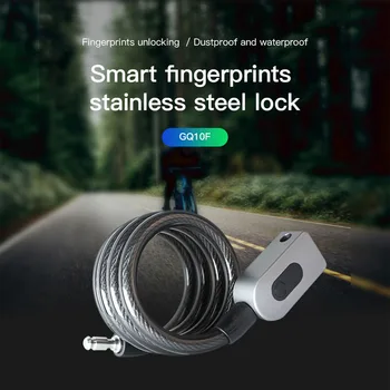 

Newest Smart Fingerprint Door Lock Anti-Theft Bike Lock Steel Chain for Bicycle/Motorcycle IP65 Waterproof