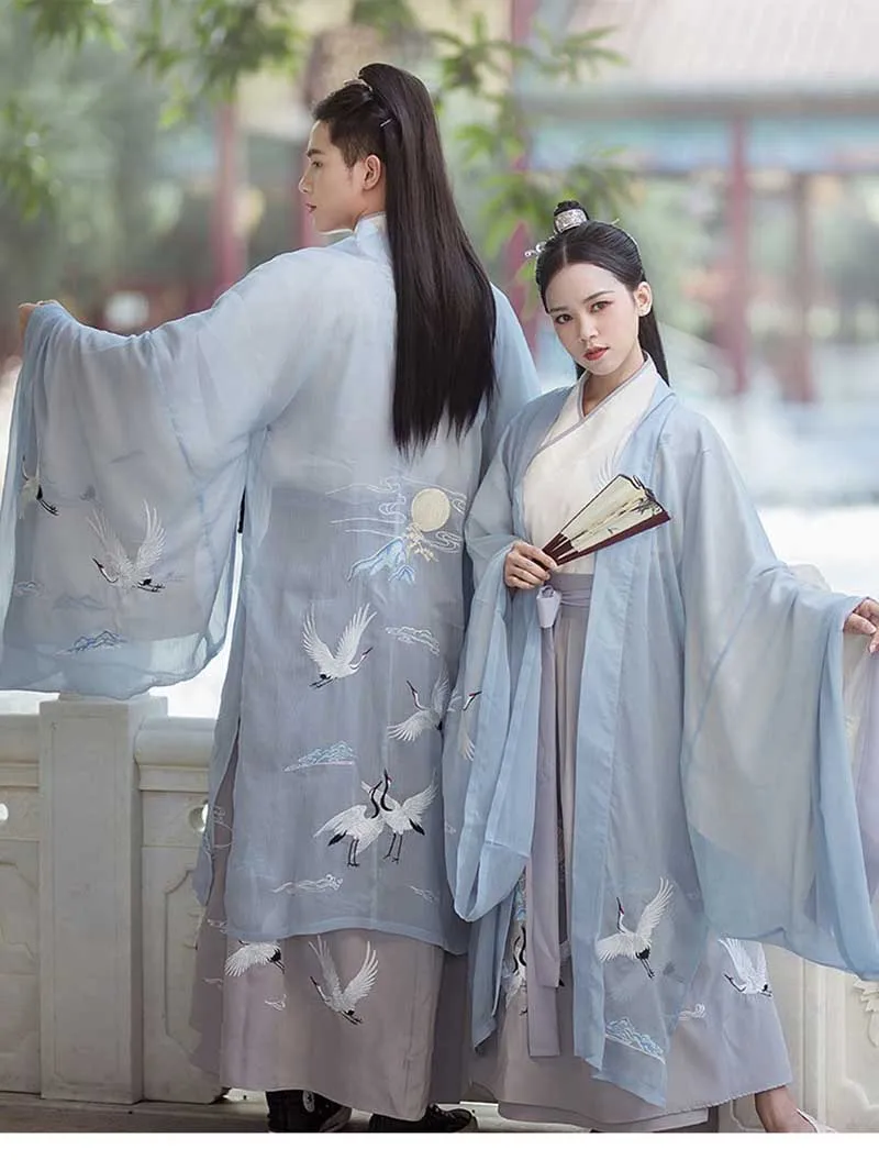 Пары Hanfu Китайская древняя традиционная одежда фантазия взрослый карнавальный