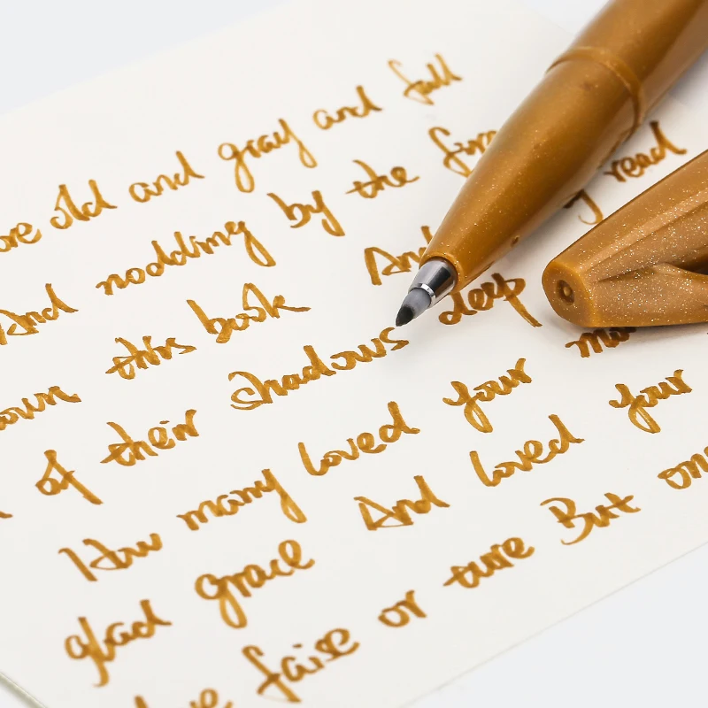 Японский гибкий наконечник Pentel Fude Touch SES15C ручки с мягкой кистью ручка для