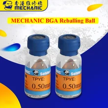 Механик освинцованный бескорпусный шары для реболлинга 0,2/0,25/0,3/0,4/0,45/0,5/0,55/0,6/0,65/0,76 мм припой мяч для BGA паяльная Инструменты для ремонта